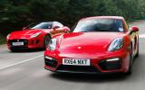 Comparison: Porsche Cayman GTS versus Jaguar F-type coupe