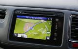 Our test HR-V also came fitted with the Honda Connect's sat nav