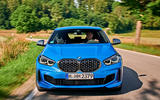 BMW 1 Series M135i 2019 first drive review - otr nose