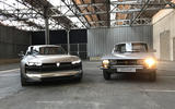The Peugeot e-Legend and the 504 coupe