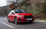 Skoda Scala front three quarters driving