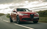 1 alfa romeo stelvio quadrifoglio 2020 uk fd hero front