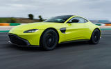 Aston Martin Vantage on the track front
