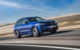 1 BMW X3 M front three quarter tracking