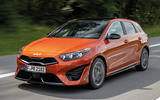 1 Kia Ceed GT Line 2021 facelift first drive tracking front
