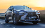 1 Lexus NX 350h 2022 UK first drive review tracking front
