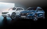 Mercedes-Benz EQB and EQA render - static front
