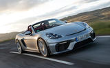 Porsche 718 Boxster Spyder 2019 first drive review - hero front