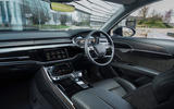 Audi A8 60 TFSIe 2020 UK first drive review - cabin