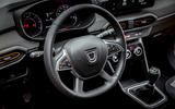10 Dacia Sandero Stepway 2021 UK first drive review steering wheel
