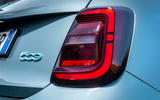 2021 Fiat 500 electric left-hand drive UK review - rear lights