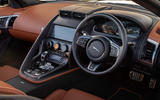 10 Jaguar F Type P450 Convertible 2022 UK first drive review dashboard