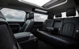 10 Land Rover Defender 90 D250 2021 UK first drive review rear seats