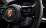 Porsche 911 Turbo S 2020 first drive review - steering wheel