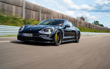 Porsche Taycan 2020 first drive review - track driving front