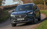 Seat Tarraco 2019 UK first drive review - cornering front