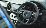 10 Skoda Kodiaq Sportline 2021 UK steering wheel