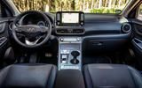 Hyundai Kona EV prototype drive 2018 dashboard