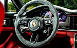 Porsche Panamera e-Hybrid 2020 UK first drive review - steering wheel