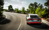 Audi RS E-tron GT 2021 prototype drive - cornering rear