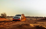 Audi e-Tron 2019 prototype first drive review - cornering dust
