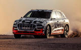 Audi e-Tron 2019 prototype first drive review - cornering front