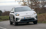 12 Kia e Niro 39kWh 2021 UK first drive review cornering front