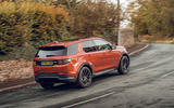 Land Rover Discovery Sport 2019 UK first drive review - cornering rear