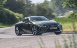 Lexus LC 500 Limited Edition 2020 UK first drive review - cornering front