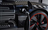 Audi RS E-tron GT 2021 prototype drive - charging port