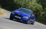 BMW M3 CS 2018 UK first drive review cornering front