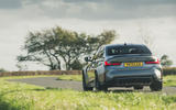 13 BMW M3 xDrive 2021 UK first drive review on road rear