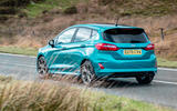 Ford Fiesta EcoBoost mHEV 2020 UK first drive review - on the road rear