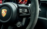 13 Porsche Macan GTS 2021 UK LHD first drive steering wheel buttons