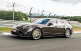 Porsche Panamera Turbo S Sport Turismo 2020 first drive review - cornering front