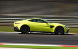 Aston Martin Vantage on the track side