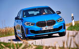 BMW 1 Series M135i 2019 first drive review - cornering front