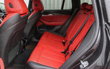 BMW X3 M40i 2018 UK review rear seats