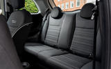 14 Fiat 500e Action 2021 UK FD rear seats