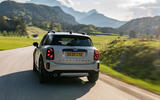 Mini Countryman Cooper S E All4 2020 first drive review - on the road rear