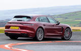 14 Porsche Panamera 4 ehybrid sport turismo 2022 UK review cornering rear