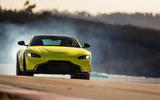 Aston Martin Vantage track driving front