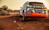 Audi e-Tron 2019 prototype first drive review - offroad rear