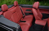 15 BMW 4 Series M440i Convertible 2021 UK FD rear seats