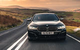 BMW 5 Series M550i 2020 UK first drive - on the road nose