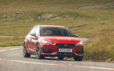 15 Cupra Leon Estate 2021 UK FD cornering front