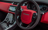 Land Rover Range Rover Sport HST 2019 UK first drive review - steering wheel
