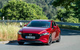 Mazda 3 Skyactiv-X 2019 first drive review - cornering front