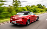 Mercedes-Benz E-Class e450 Cabriolet 2020 UK first drive review - on the road rear