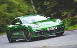 Porsche Panamera GTS 2019 UK first drive review - cornering front